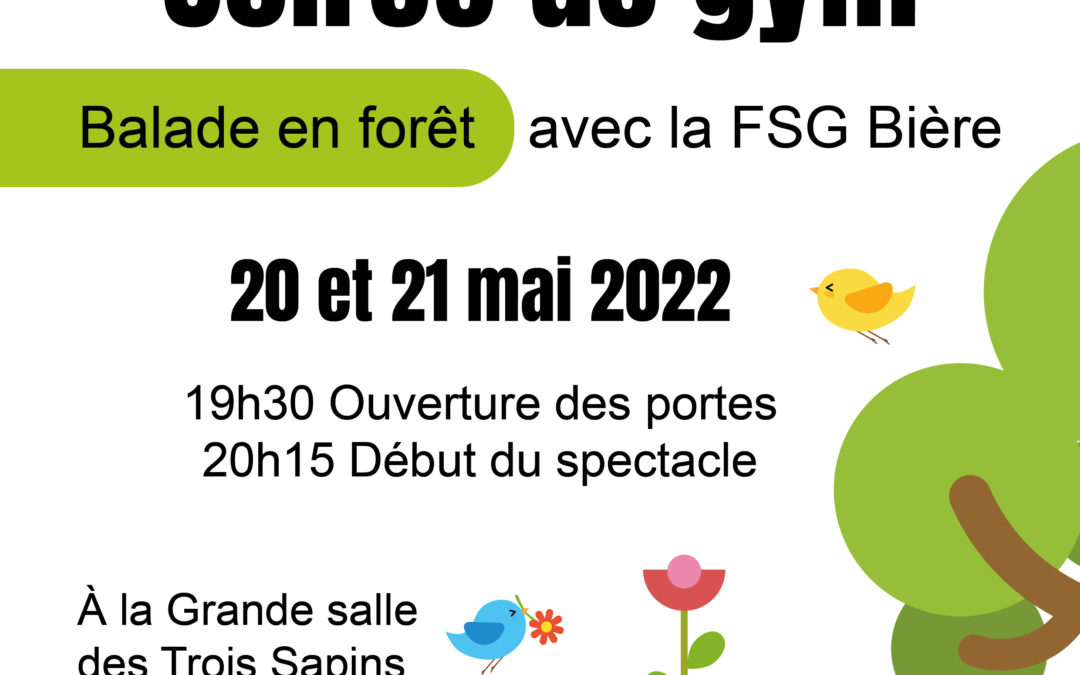 Pub pour la soirée de gym